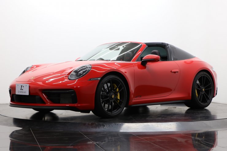 GC-1449ポルシェ911/911-GTS限定版画直筆サイン額装作家平右ヱ門