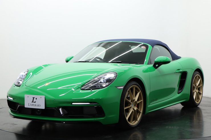 ポルシェ 718 Boxster GTS4.0 PDK 1オーナー OP総額約460万円 低