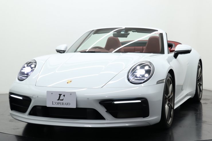 ポルシェ 911(Type992) CarreraS Cabriolet PDK ボルドーレッドレザー