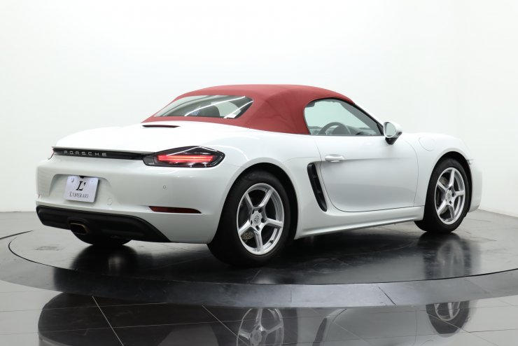 ポルシェ 718 Boxster PDK レッド幌 ツートンレザーパッケージ 