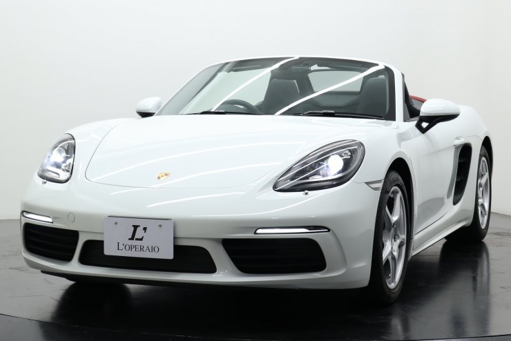 ポルシェ 718 Boxster PDK レッド幌 ツートンレザーパッケージ 