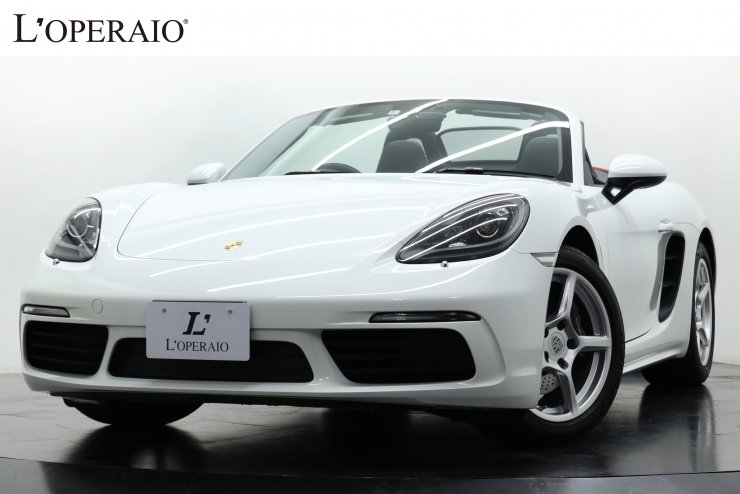 ポルシェ 718 Boxster PDK レッド幌 ツートンレザーパッケージ