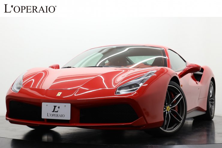 フェラーリ 488 GTB F1 DCT 正規ディーラー車 カーボンLEDステアリング