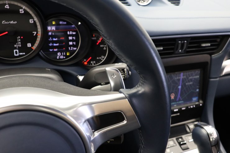 ポルシェ 911(Type991) Turbo PDK 左ハンドル ネイビーレザー スポーツ