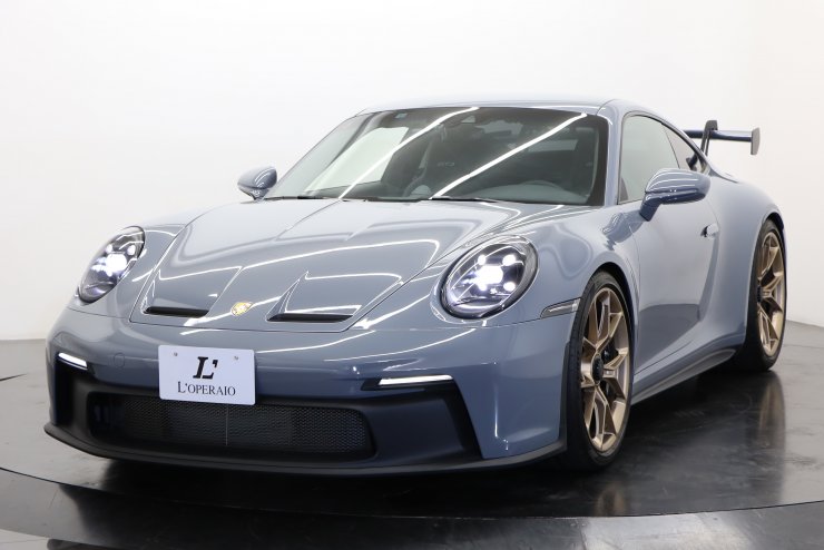 ポルシェ　純正　カラー塗装キー　アークティックグレー ポルシェ 911(Type992) GT3 PDK 1オーナー アークティックグレー 走行