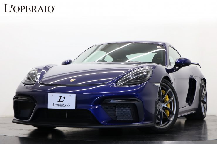 ポルシェ 718 ケイマン GT4 6MT ゲンチアンブルーメタリック