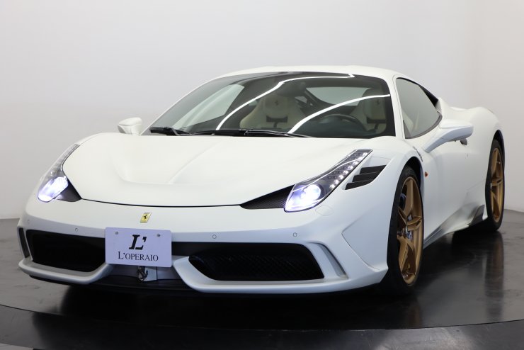 フェラーリ 458 スペチアーレ F1 DCT 正規ディーラー車 特注マット