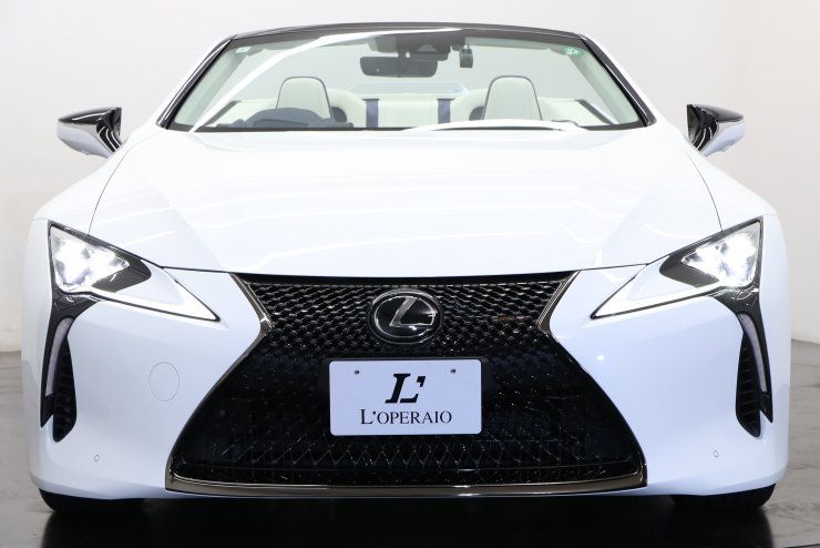レクサス LC LC500 コンバーチブル 1オーナー 紺幌 ブルー＆ホワイト