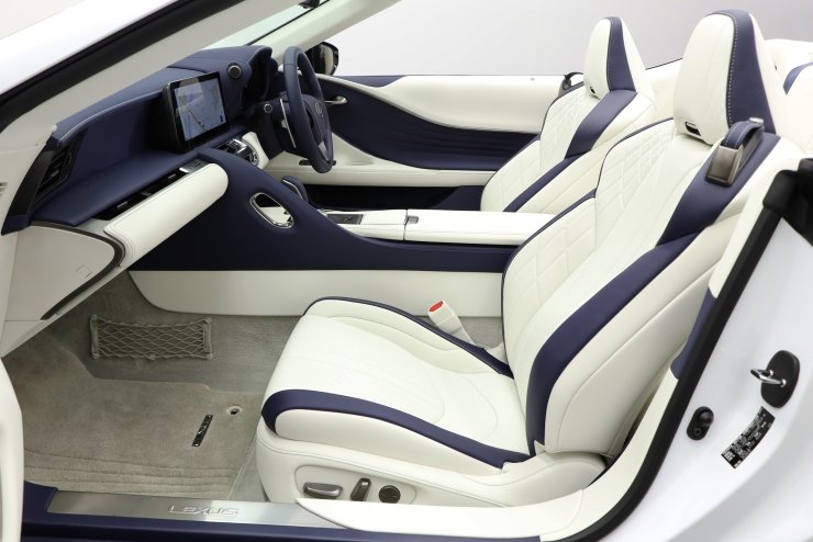 レクサス LC LC500 コンバーチブル 1オーナー 紺幌 ブルー＆ホワイト