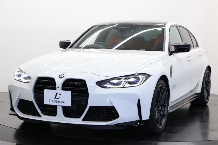 BMW M3 Competition オレンジ×ブラックレザー カーボンルーフ カーボン