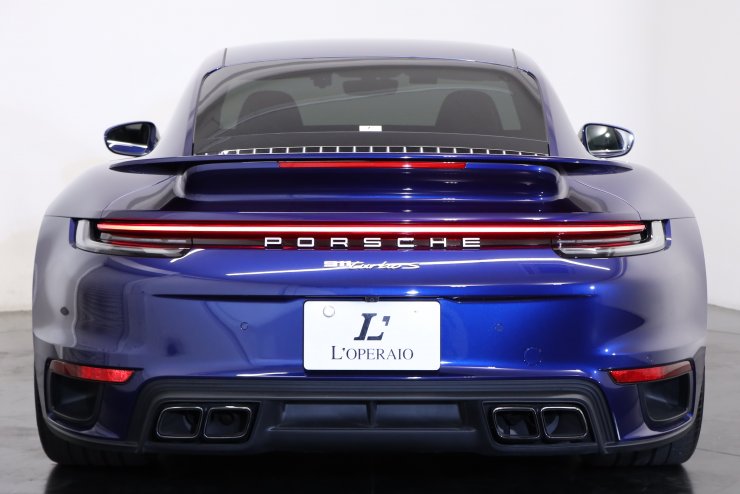 ポルシェ 911(Type992) ターボS PDK 走行約850km未満 ネイビーレザー