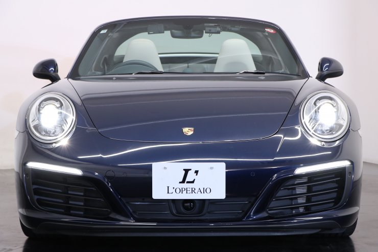 ポルシェ 911(Type991) タルガ4 PDK 有償カラー クレヨン×紺革