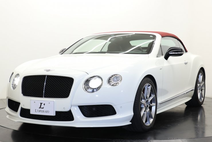 ベントレー コンチネンタル GT V8 S コンバーチブル 左ハンドル 黒×赤