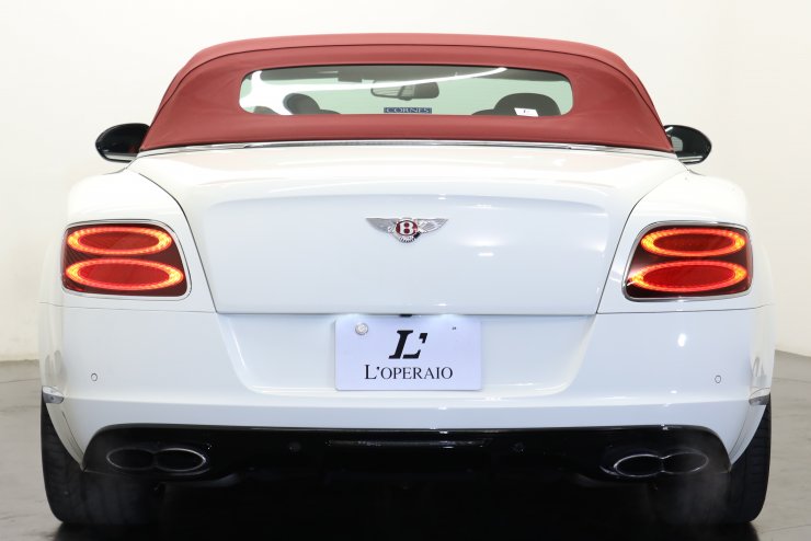 ベントレー コンチネンタル GT V8 S コンバーチブル 左ハンドル 黒×赤