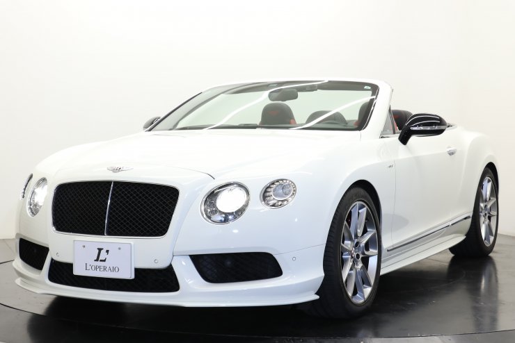ベントレー コンチネンタル GT V8 S コンバーチブル 左ハンドル 黒×赤