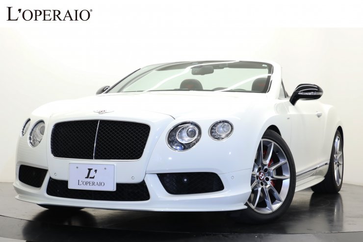 ベントレー コンチネンタル GT V8 S コンバーチブル 左ハンドル 黒×赤