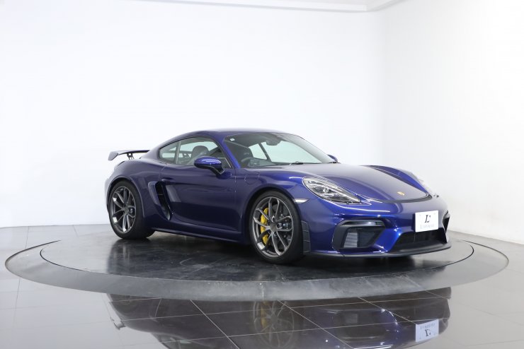 ポルシェ 718 ケイマン GT4 6MT ゲンチアンブルーメタリック PCCB