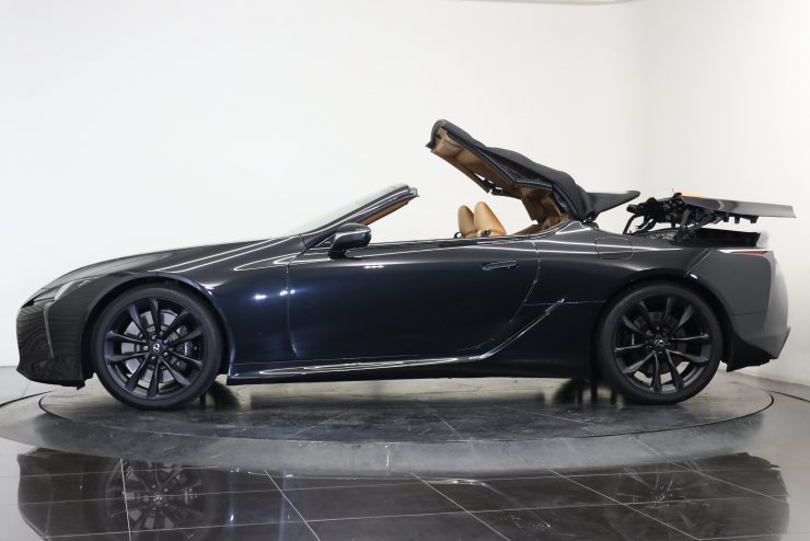 レクサス LC LC500 コンバーチブル オーカーレザー 黒幌