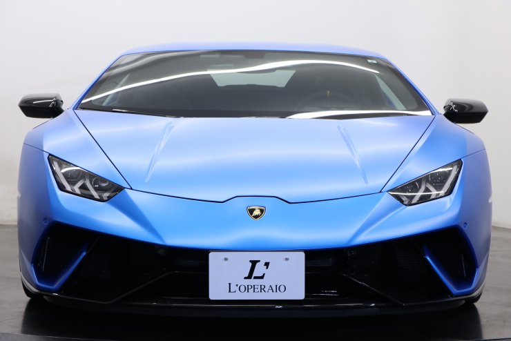 ランボルギーニ ウラカン ペルフォルマンテ マットブルーラッピング