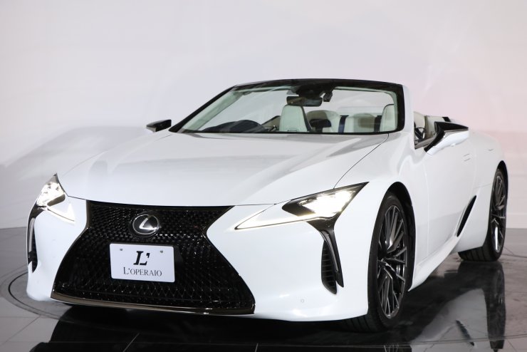 レクサス LC LC500 コンバーチブル 後期モデル 大型ナビゲーション 白