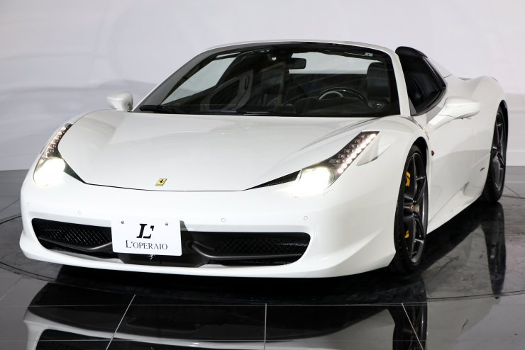 フェラーリ 458 スパイダー F1 DCT 新車並行 カーボンLED