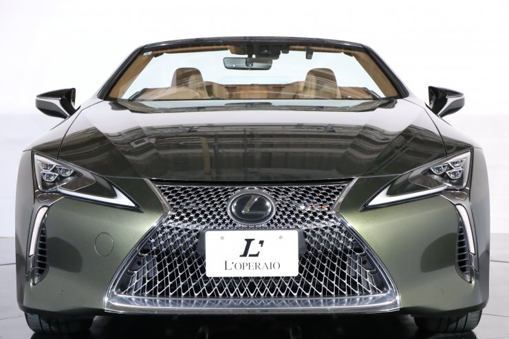 レクサス LC LC500 コンバーチブル オーカーレザー ベージュ幌 純正21