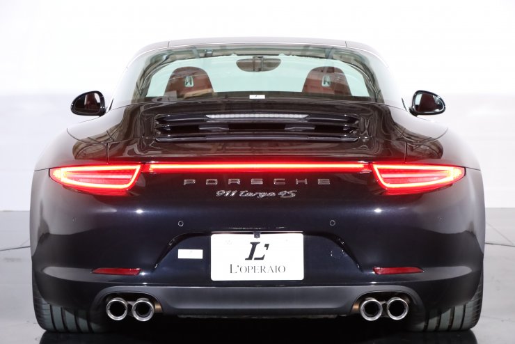 ポルシェ 911(Type991) タルガ4S PDK 1オーナー 赤×黒革 純正20インチ