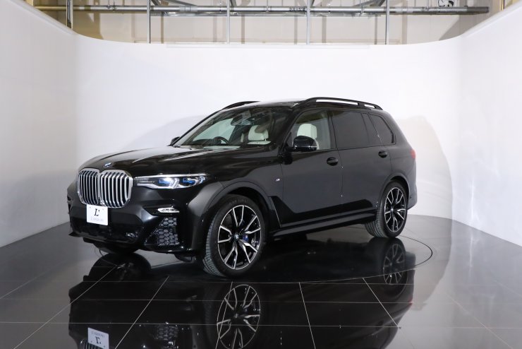 BMW X7 xドライブ 40d Mスポーツ 1オーナー 白×紺革 6シーター 純正22
