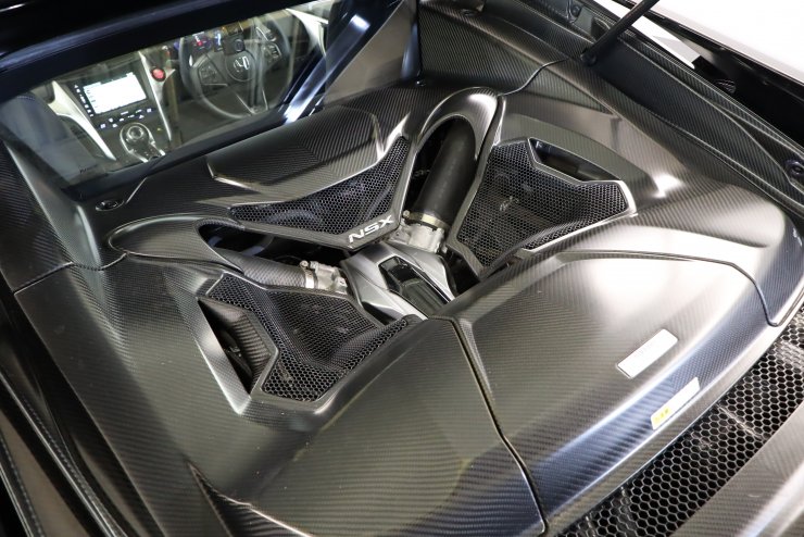 NSX用　本物綾織カーボン３点セット ホンダ NSX カーボンブレーキ カーボンエクステリアPKG カーボン