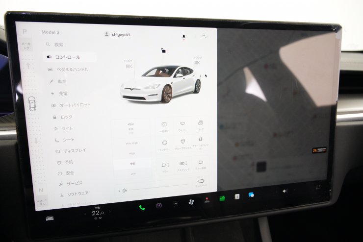 テスラ モデルS Plaid 左ハンドル ヨークステアリング 専用