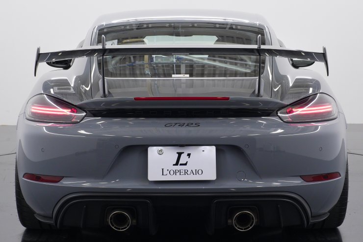 ポルシェ 718 ケイマン GT4 RS ヴァイザッハPKG PDK 左H 黒×グレー