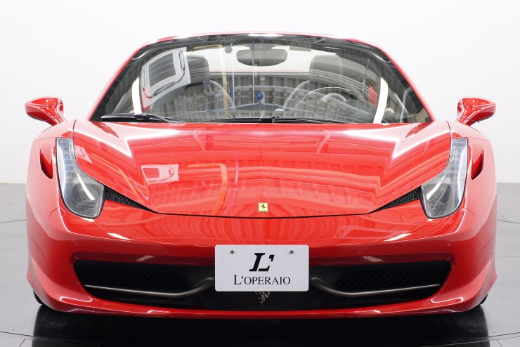 フェラーリ 458 スパイダー F1 DCT 左ハンドル 黒革 20インチ鍛造