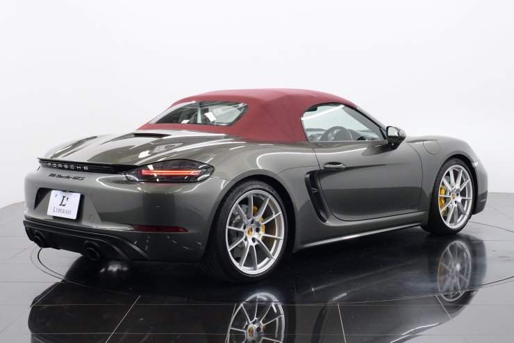 ポルシェ 718 ボクスター GTS4.0 PDK PCCB 有償色 赤×黒革 赤幌 純正20
