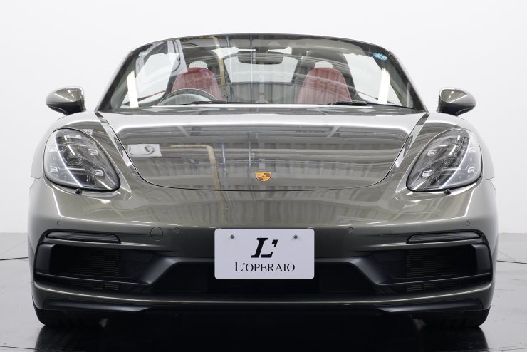 ポルシェ 718 ボクスター GTS4.0 PDK PCCB 有償色 赤×黒革 赤幌 純正20