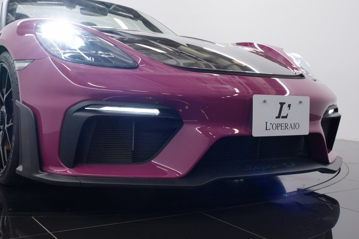 ポルシェ 718 スパイダー RS ヴァイザッハPKG PDK 左ハンドル ルビー