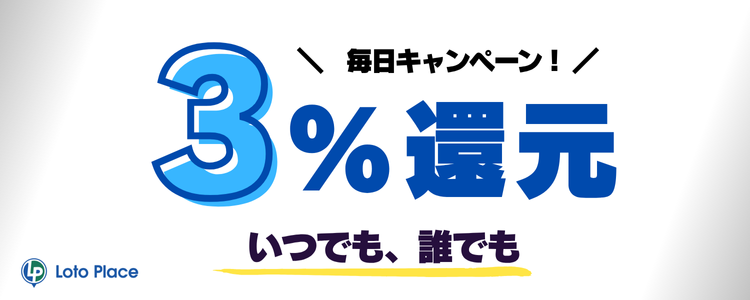 Loto Place 3%ポイント還元キャンペーン