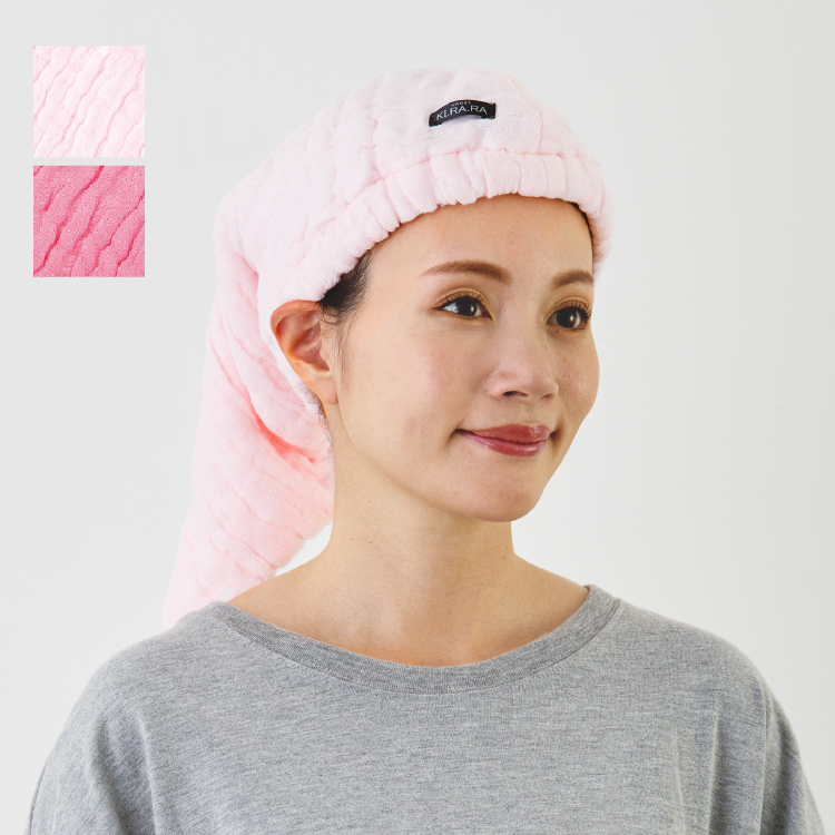 【シークレットSALE】5重ガーゼやわらかヘアキャップ