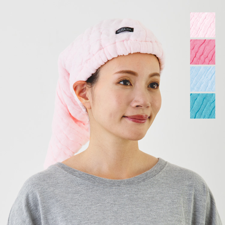 5重ガーゼやわらかヘアキャップ