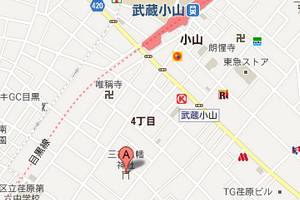 三谷八幡神社の地図 三谷八幡神社の地図