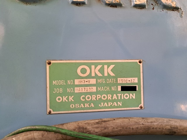 中古汎用フライス OKK MH-3V