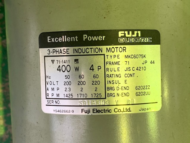 フランジ型ブレーキモーター 富士電機 Snb04a 中古機械ならマシンライフ