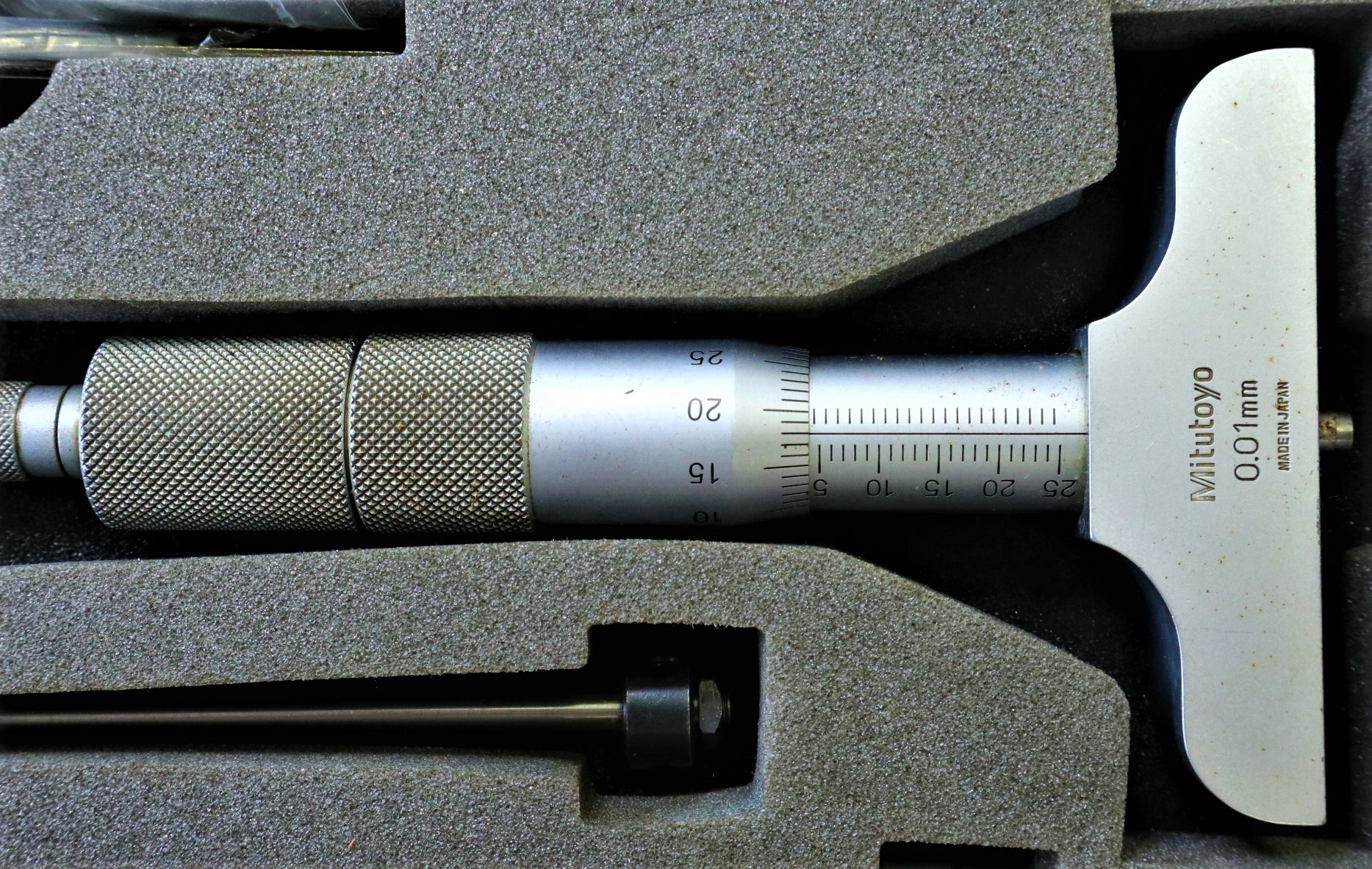 ミツトヨ 替ロッド形デプスマイクロメーター ミツトヨ 替ロッド形デプスマイクロメータ 5～25mm 0.01mm マシンライフ