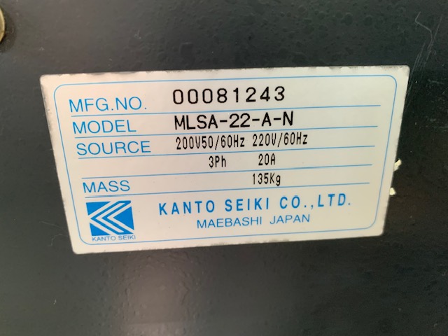 関東精機 オイルマチック MLSA-22-A-N