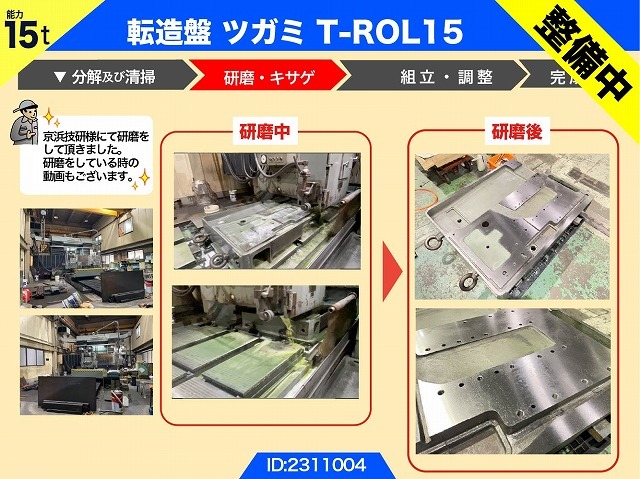 ツガミ 転造盤 T-ROL15