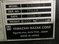 マザック 立マシニング VCN510C-Ⅱ