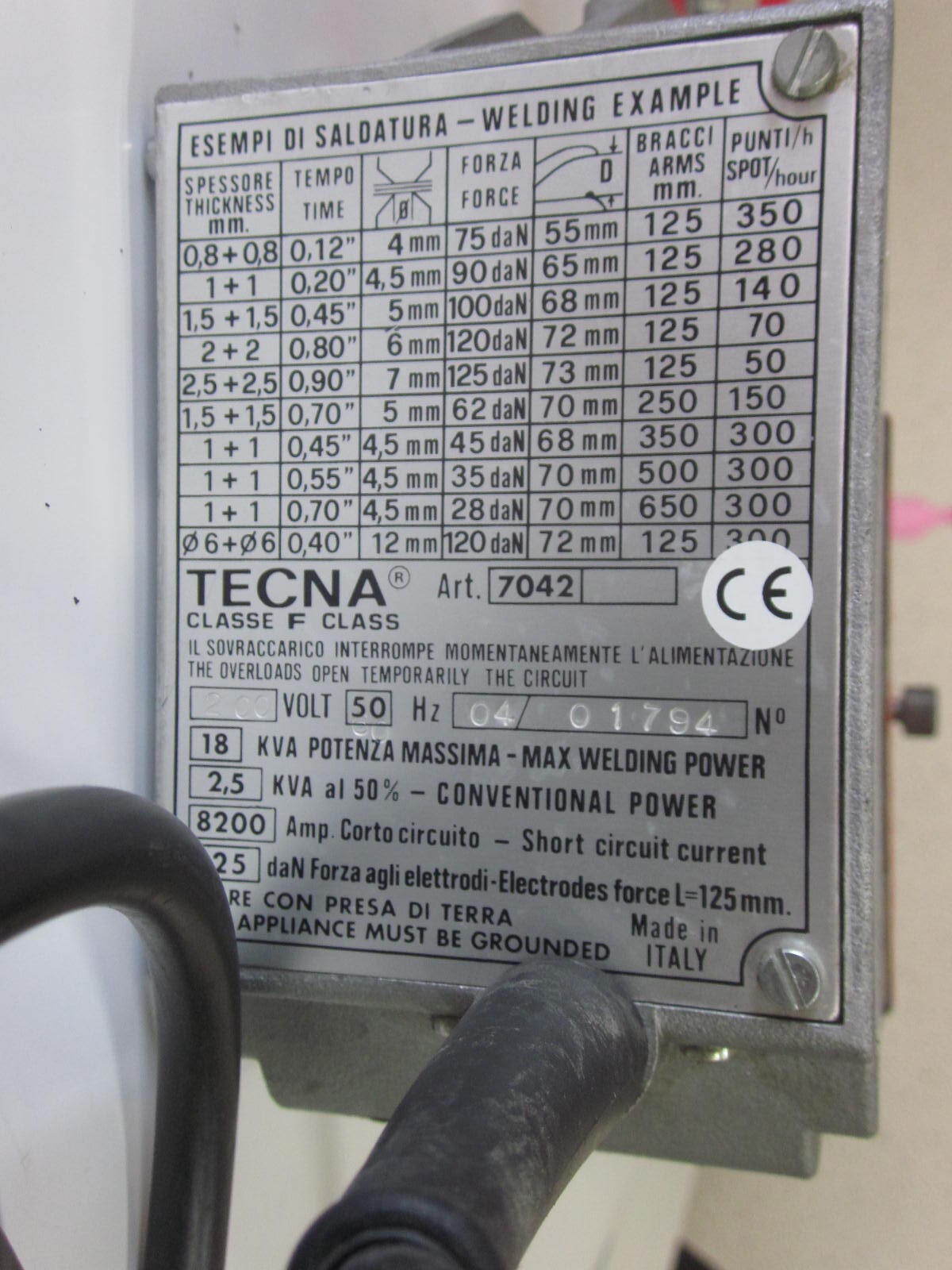 TECNA スポット溶接機 ART-７０４２