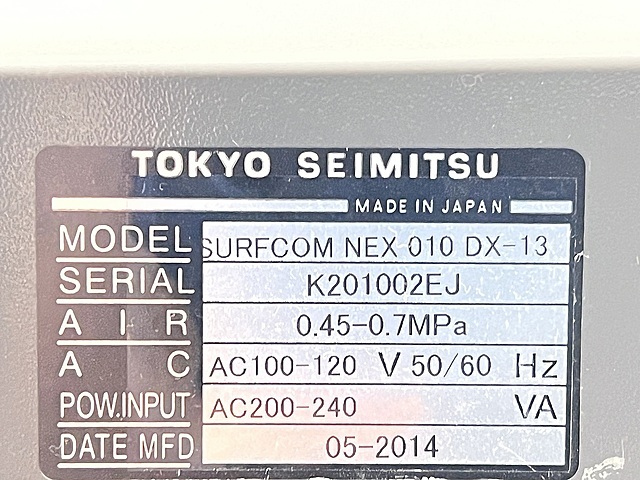 東京精密 形状測定機 SURFCOM NEX 010 DX-13