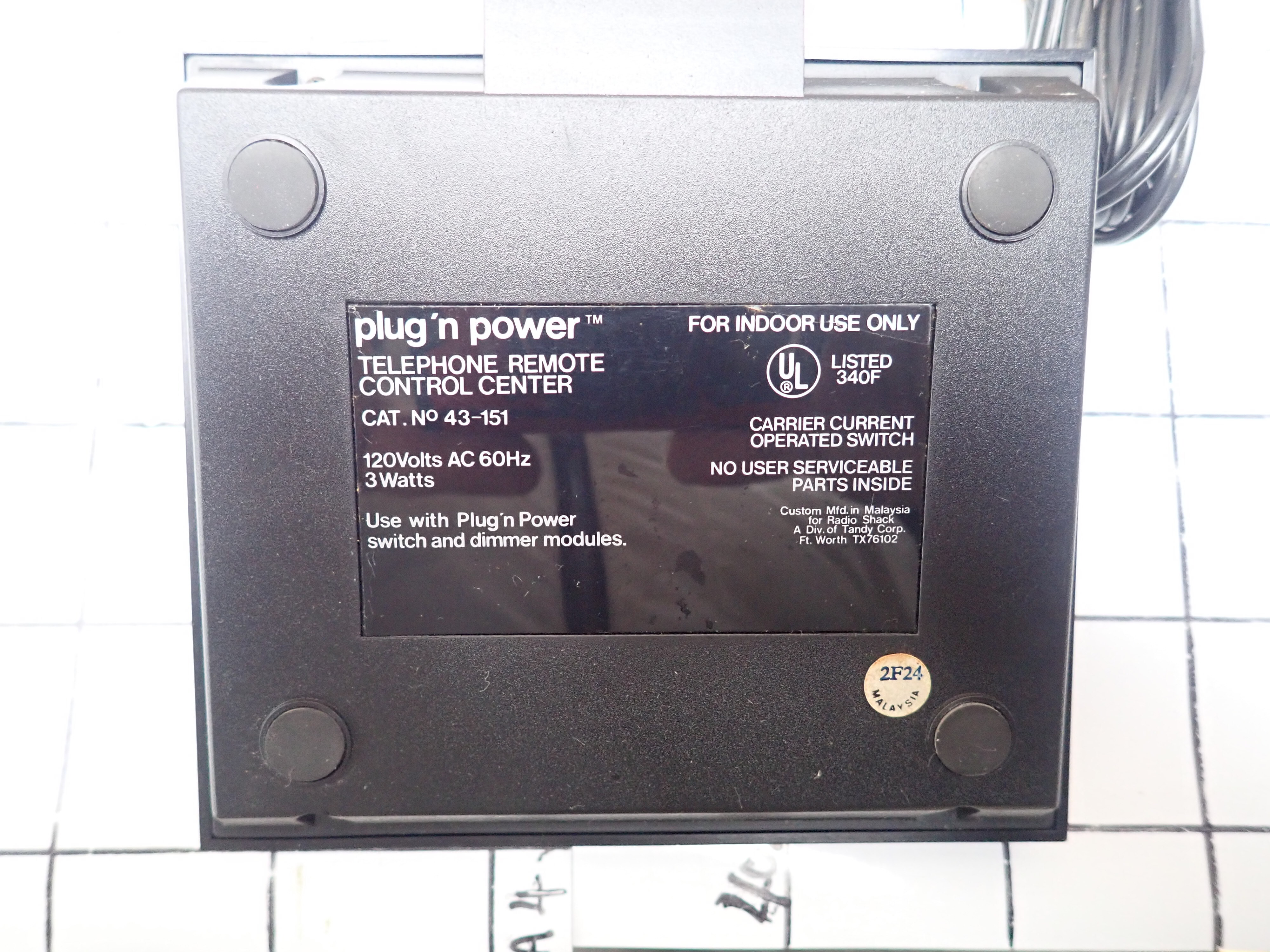 Plug’n Power TELEPHONE REMOTE CONTROL CENTER 　 新古品 