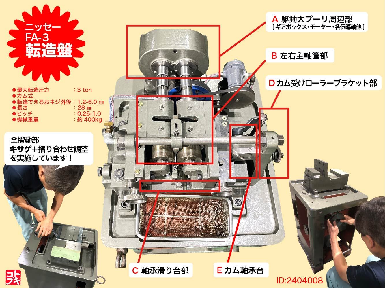 ニッセー ねじ転造盤 FA-3