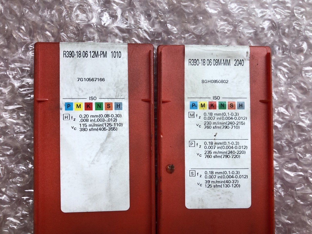 SANDVIK チップ2箱 【チップ2箱】R390-1806 12M-PM 1010/08M-MM 2040